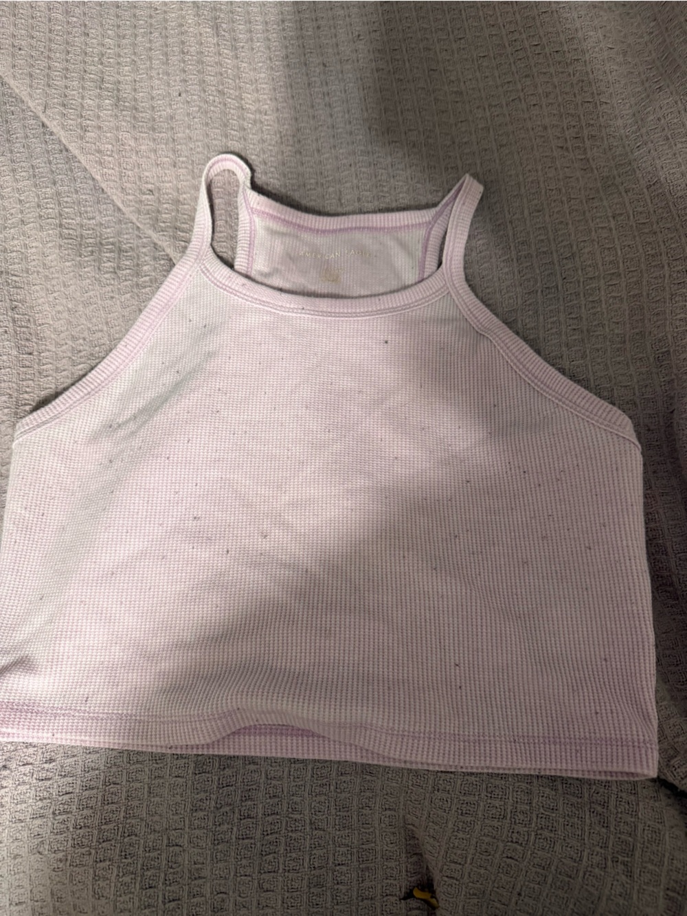 Light Lavender Ribbed Tank Top